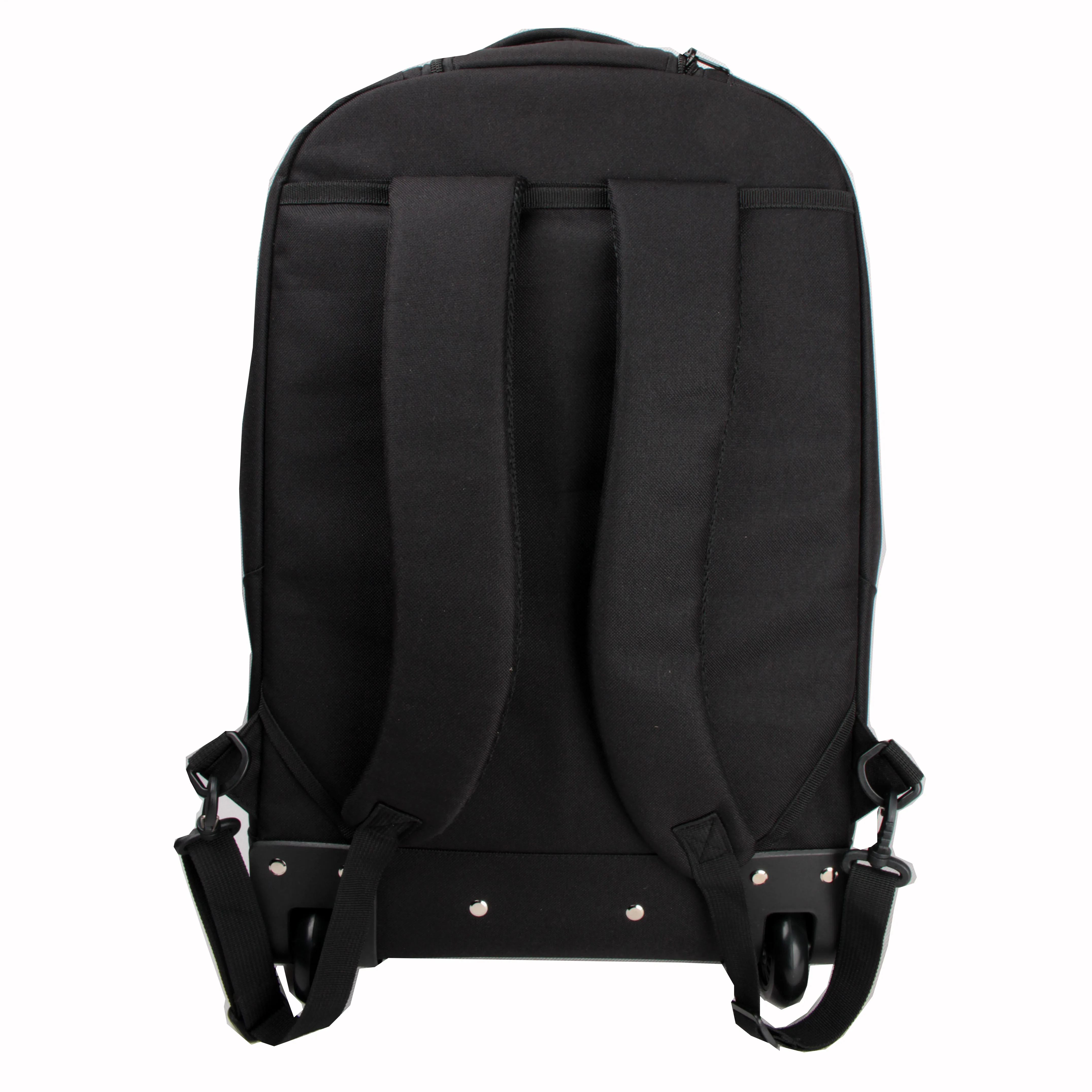 Kids Trolley Wheeled Backpack Set Canvas School Bag with Logo Pattern for Day Use School Rolling Backpack Bag