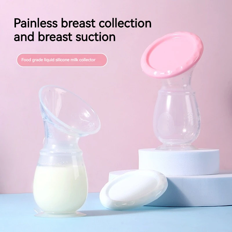 Portable comfortable and soft manual silicone bpa free milk breast pump handsfree