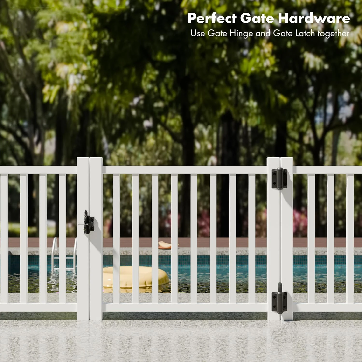 New Arrival Modern Design Nylon Hinge Regular Duty Gate Hinges for Outdoor Self-Closing Metal Gates