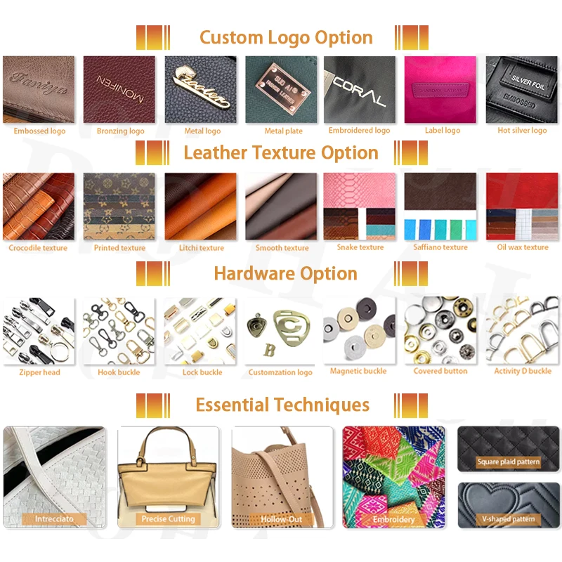 OEM Wholesale Woman Clutch Bags Fashion Private Label Purses Ladies Shoulder Leather Custom Handbags for Women Luxury with Logo