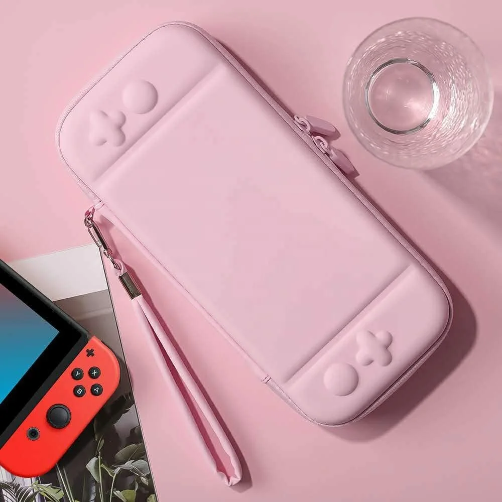 Pink Cute Design Custom EVA Video Game Case for Nintendo Switch Travel Bags