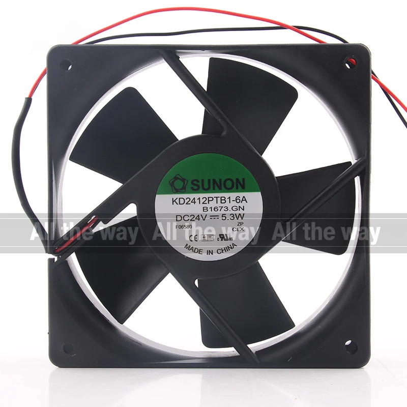 Оригинальный солнечный 12 В 48 DC24V 5 3 Вт EC AC см 120*120*25 12025 высоковоздушный инвертор двойной шаровой KD2412PTB1-6A Вентилятор охлаждения