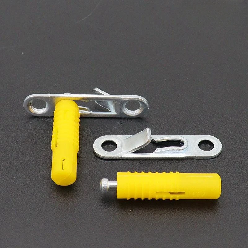 Furniture Expansion Rod Wood Invisible Connector 2 in 1 Concealed Plastic Dowel Connecter Cam Bolt