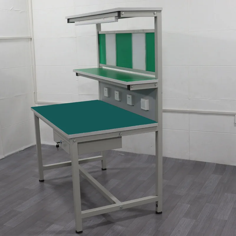 Wholesale factory customization assembly line assembly anti-static Kanban workbench with one drawers