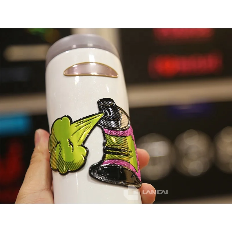 Factory price 3D chrome badge custom car logo sticker bendable emblem badge