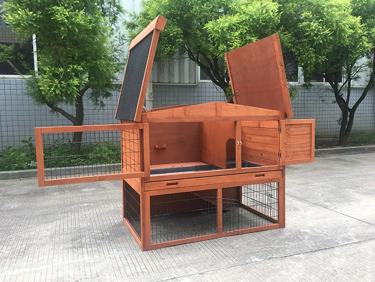 Large Guinea Pig House Hamster Hedgehog hot Selling garden pet animal WoodenGuinea Pig Hutch Habitat Cage Rabbit House for sale