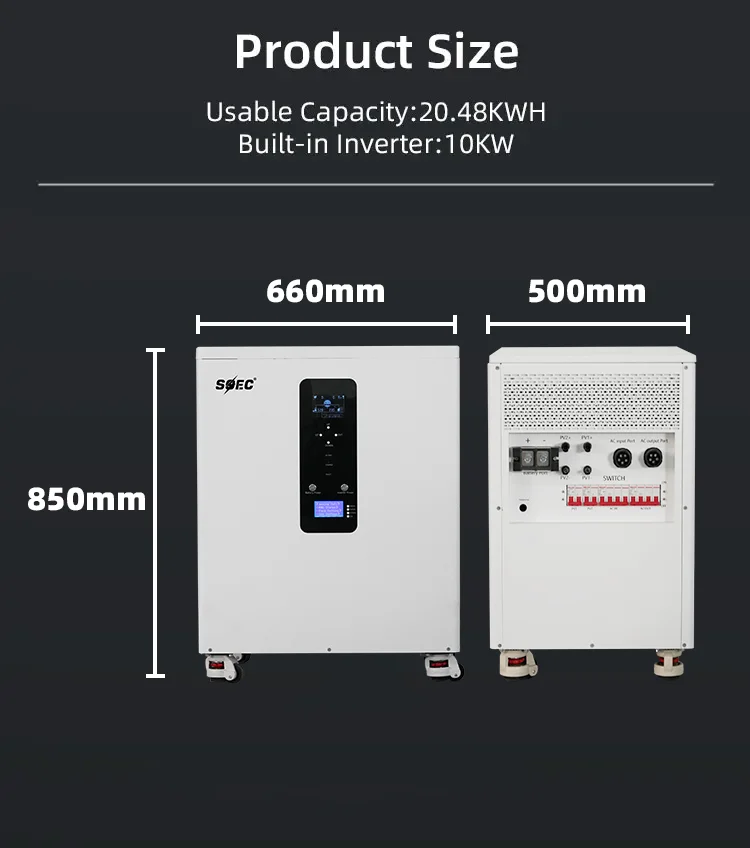 Output 3 phase AC 380V 10KW Home Solar System 10Kwh 20Kwh Lifepo4 Battery Energy Storage