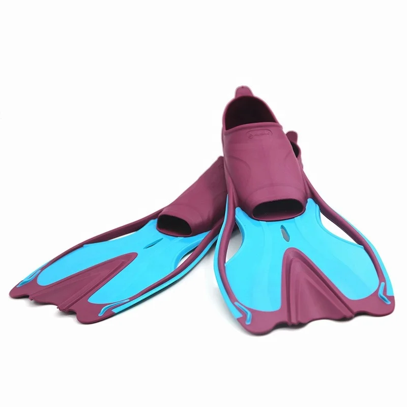 Professional Silicone Snorkeling Diving Flippers Training Mid Length Style Diving Freediving Fins Footpockets Diving Fins