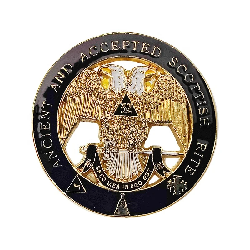High quality free design custom irregularly masonic shaped soft enamel lapel pins for sale