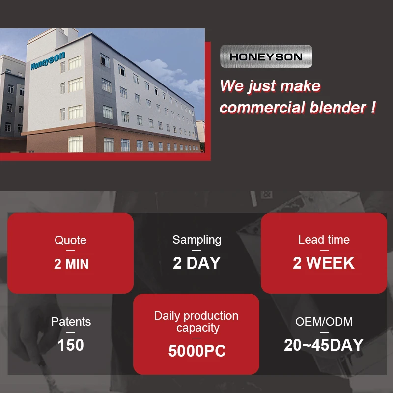 767S PLUS 4500W 2L heavy duty commercial blender with sound cover Silent Sound Proof Cover