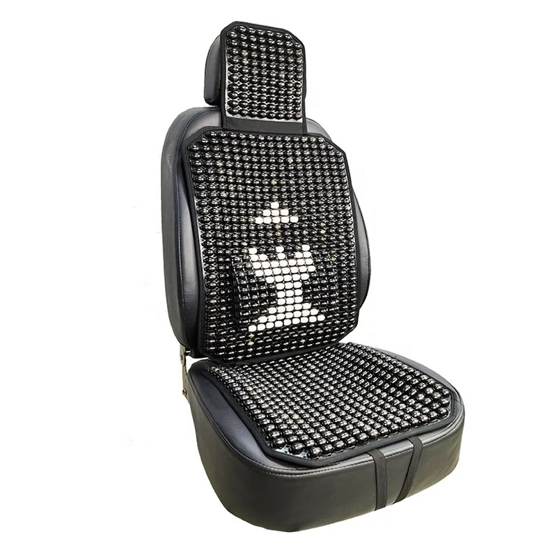 1PCS Summer Cool Car Seat Cover Natural Wood Beads Truck Seat Mat Massage Breathable Environmental Seat Cushion
