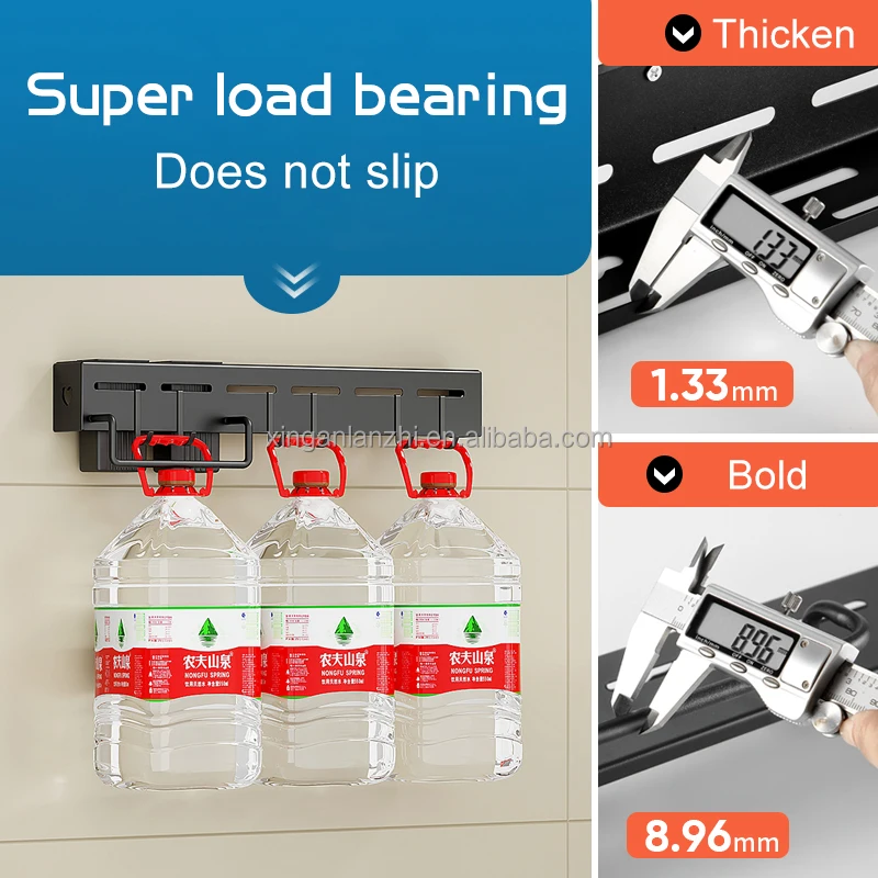 Kitchen punch-free wall-mounted knife spoon fork rag utensil wall organizer holder rack holder rack hanger for collectible spoon