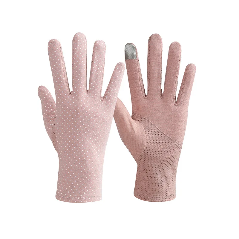 Jetshark Wholesale Summer Light Breathable Women Electric Bike Sun Uv Protection Driving Lace Cycling Gloves