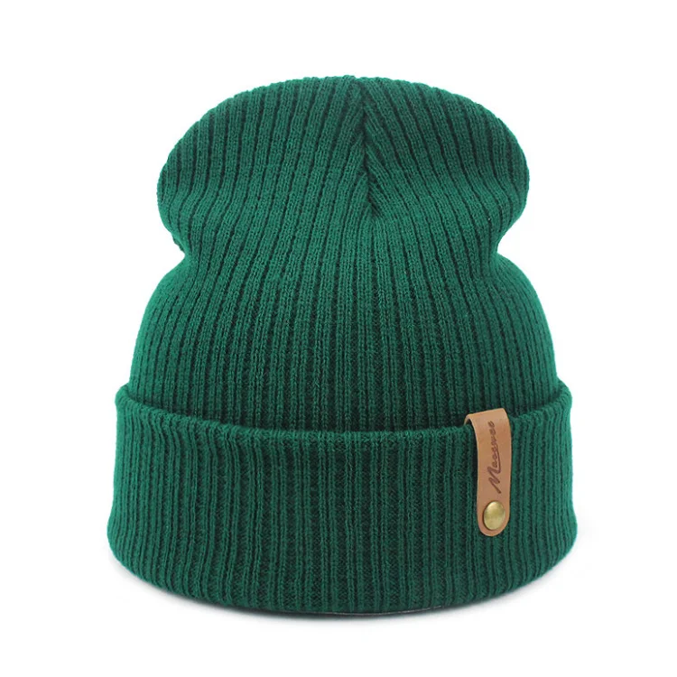 Новая модная зимняя шапка для женщин и мужчин вязаные шапки-бини шапки Балаклава унисекс брендовая мужская оптовая