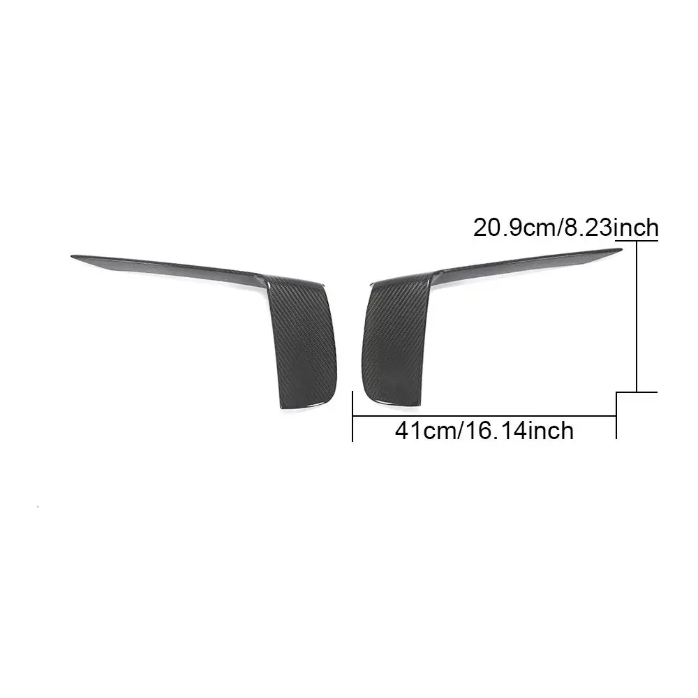 Fit For Porsche 911 991.2 GT3 RS Dry Carbon Front Bumper Splitter Air Vent Cover