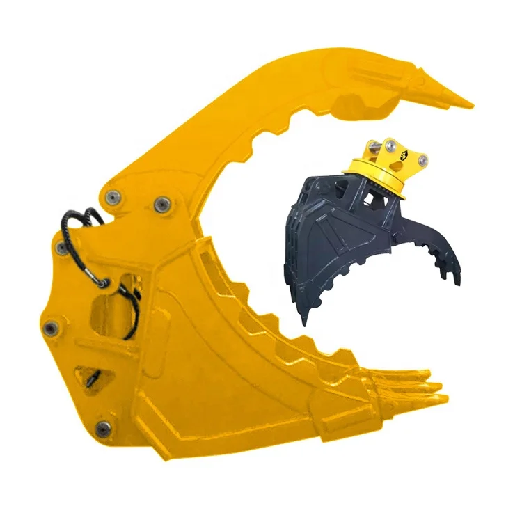 durable stainless material hydraulic thumb bucket excavator attachments for improving productivity