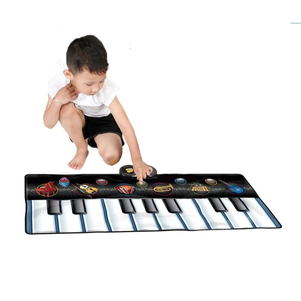 Toys musical portable baby play mat piano keyboard soft musical foldable piano kids play mats musical toy for children