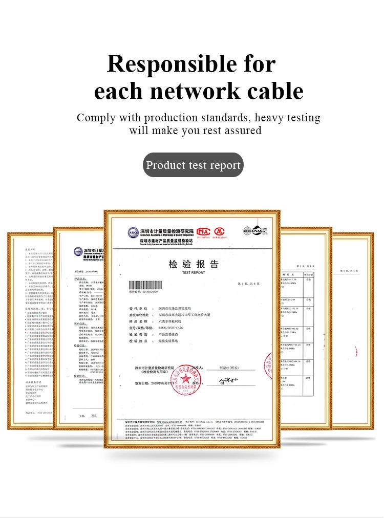 Спиральный кабель Cat5E/Cat6A/Cat7 Utp Ftp Cat6a длиной 305 м с упаковочной