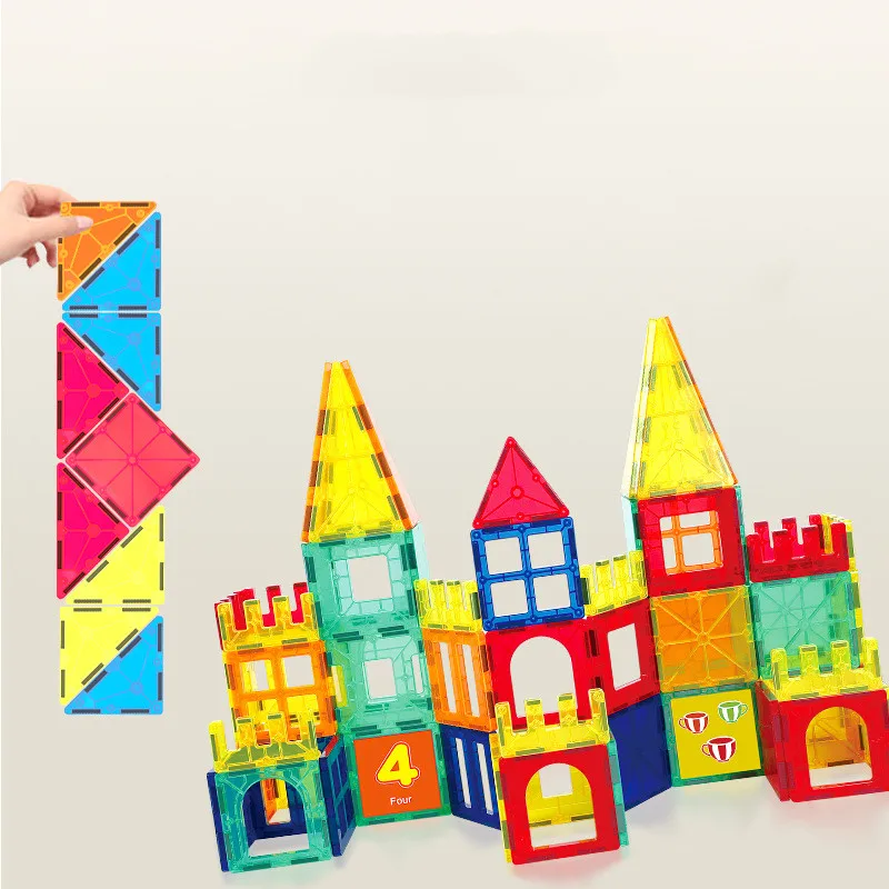 Популярные товары, цветная Магнитная пленка с окошком, 108 шт. в комплекте, магнитные детские развивающие игрушки