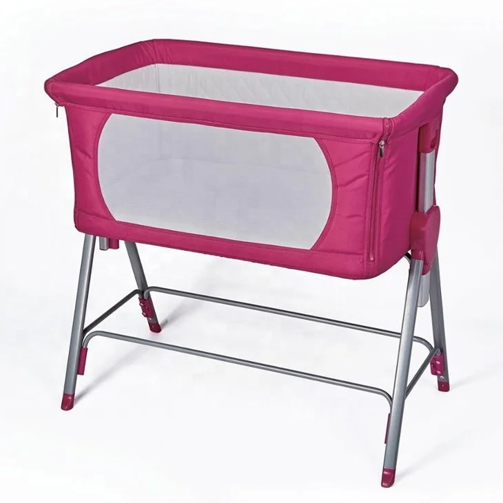 
New product 2019 Adjustable New born baby cot baby Crib customized supported Bedside bassinet bed 