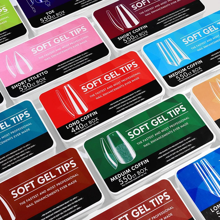 Soft Gel Tips Advanced Traceless Press On Nails Clear Nail Tip