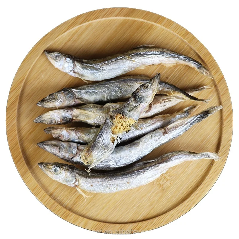 cute shape cat snacks cat grass treats for kitten China dried capelin shrimps