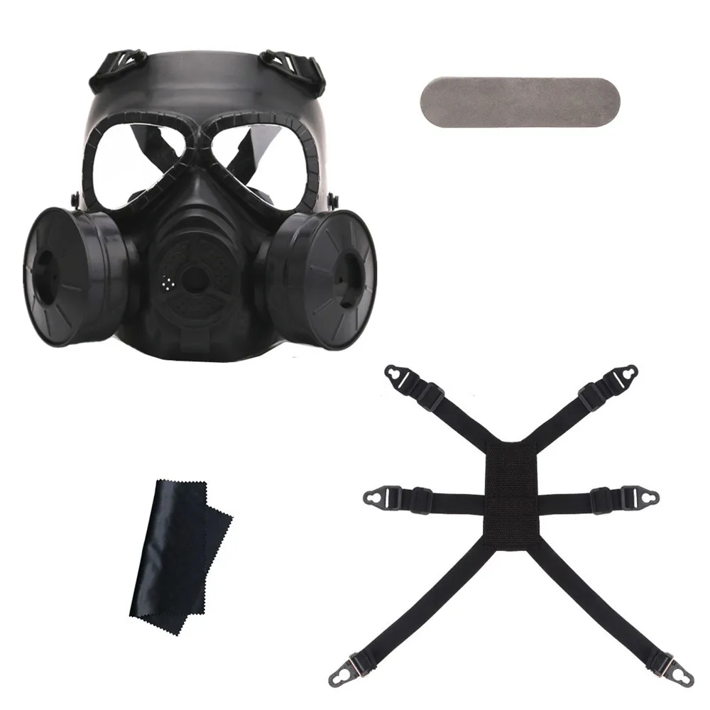 Outdoor Sports Combat Games Full Face air Filtration Mask for CS Tactical Mask with Double Fans