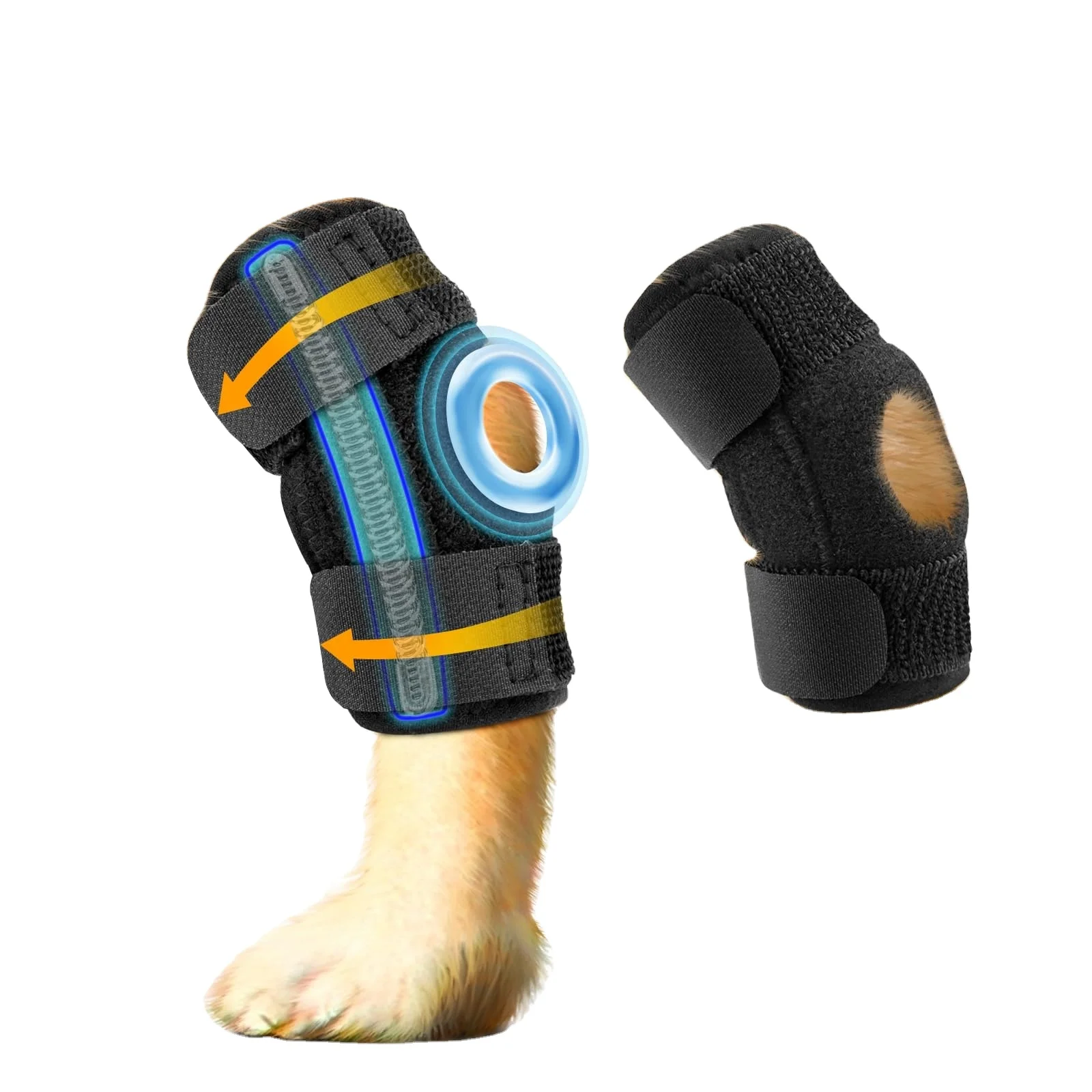 Short Rear Leg Hock Brace for Torn ACL CCL Canine Dog Leg Brace for Rear Leg Dog Knee Brace