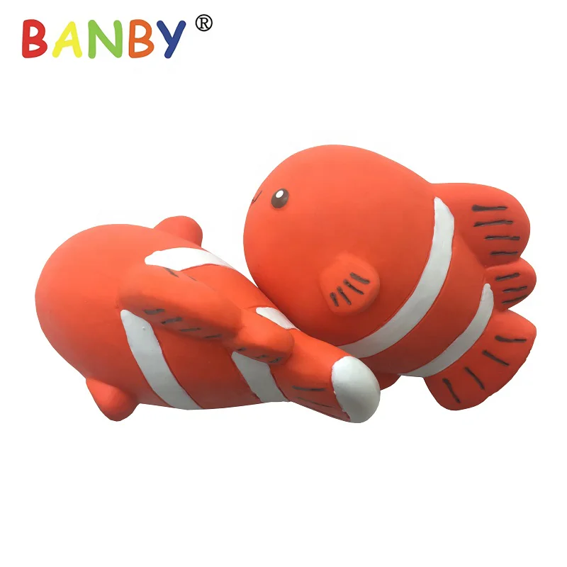  Морские животные желтый рыбий Squirter Игрушки для ванной