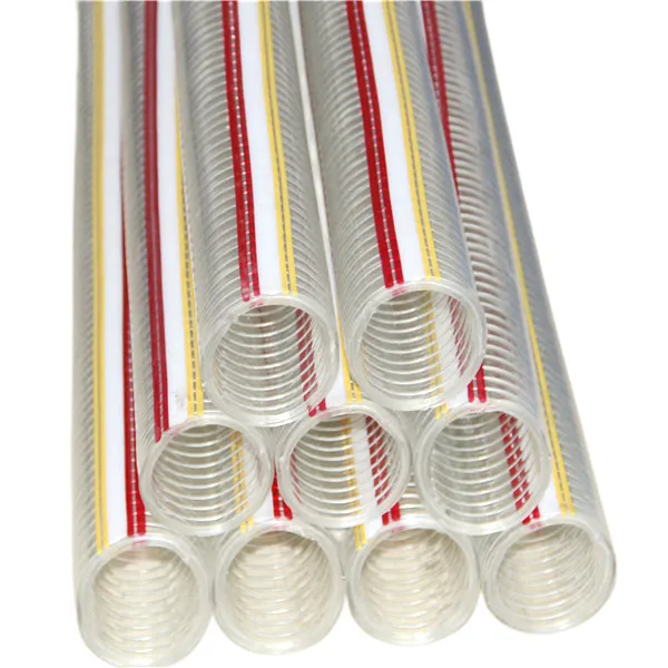 Food Grade Transparent Steel Wire Reinforced Spiral Pvc Hose Pipe 8Inch 10Inch Flexible Water Pvc Suction Hose 50Mm