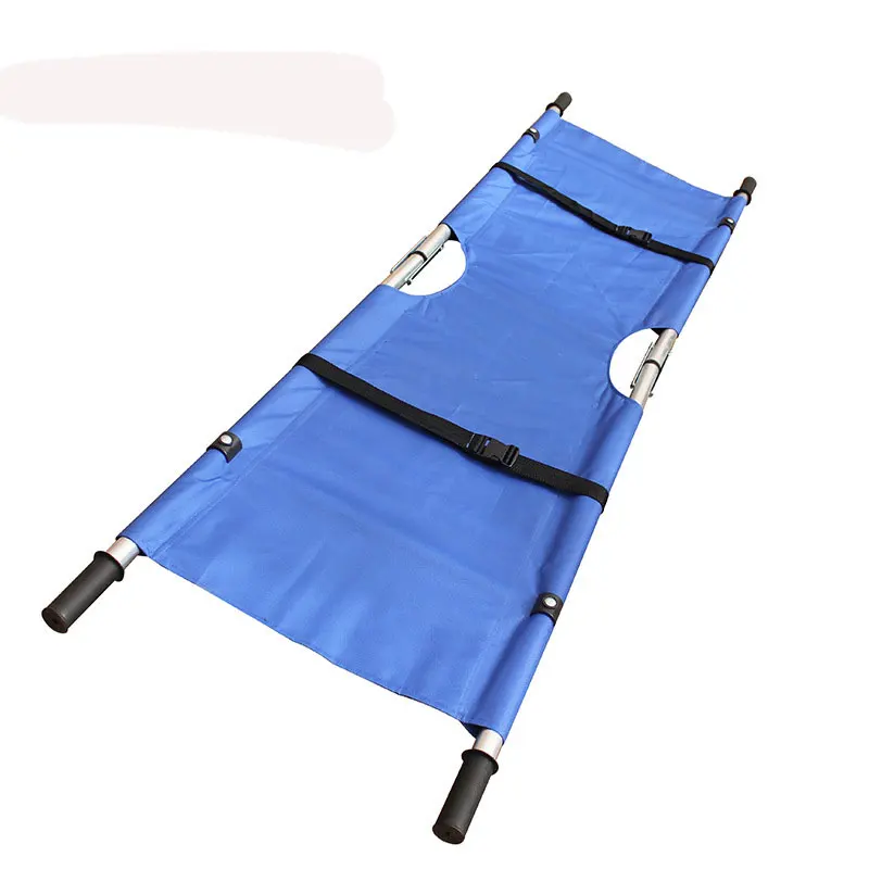 Factory made medical emergency stretcher bed thickened double folding stretcher