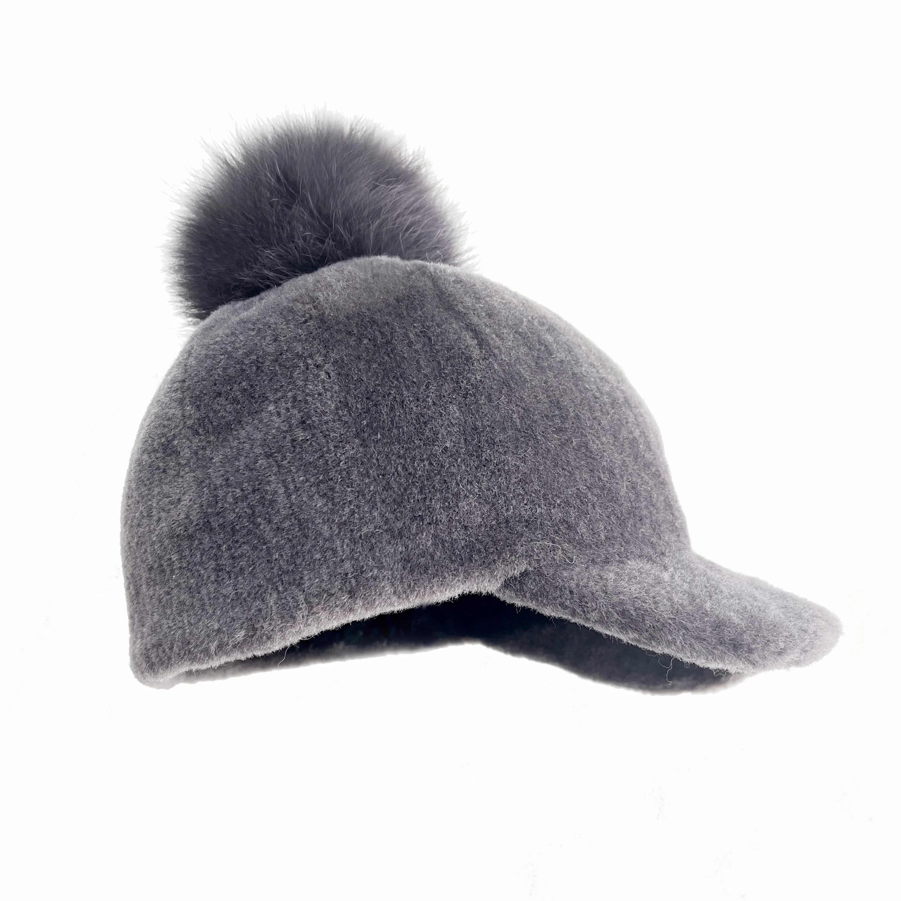 Модная шерстяная бейсболка