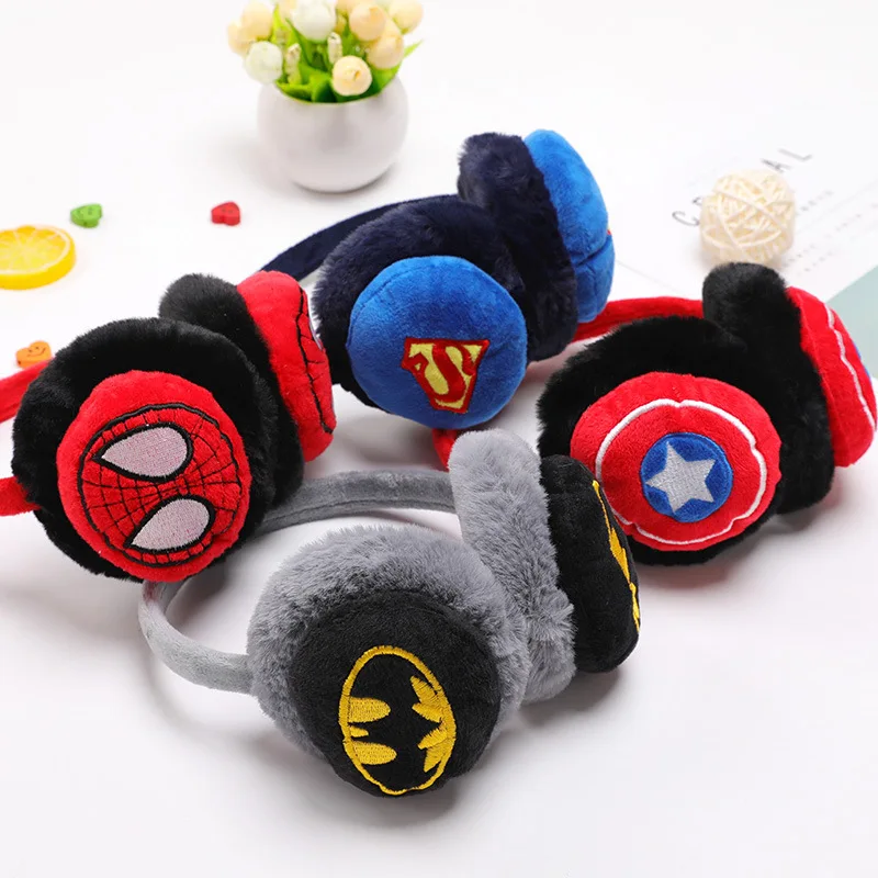
Kid Earmuffs Lovely And Autumn Winter Fashion Black Cotton Blue Gray Warm Protection 