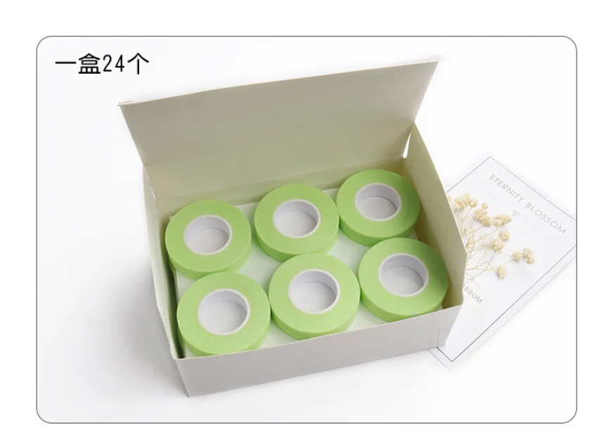 Private label Pink Green  Individual Bag Lash Tape Microporius Fabric Medical Eyelash Extension Tape