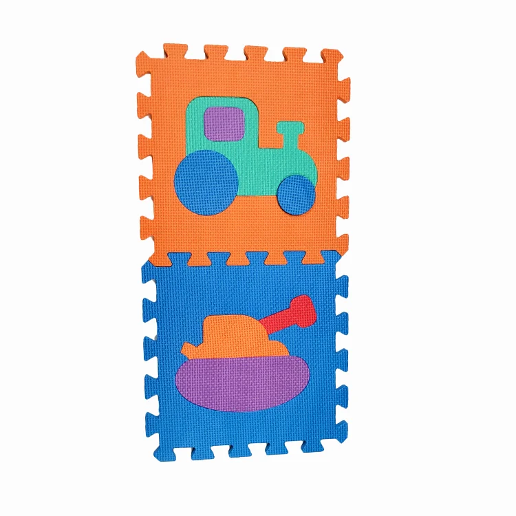 wholesale high quality durable using Non-toxic antiskid for babies baby round crawling EVA foam mat