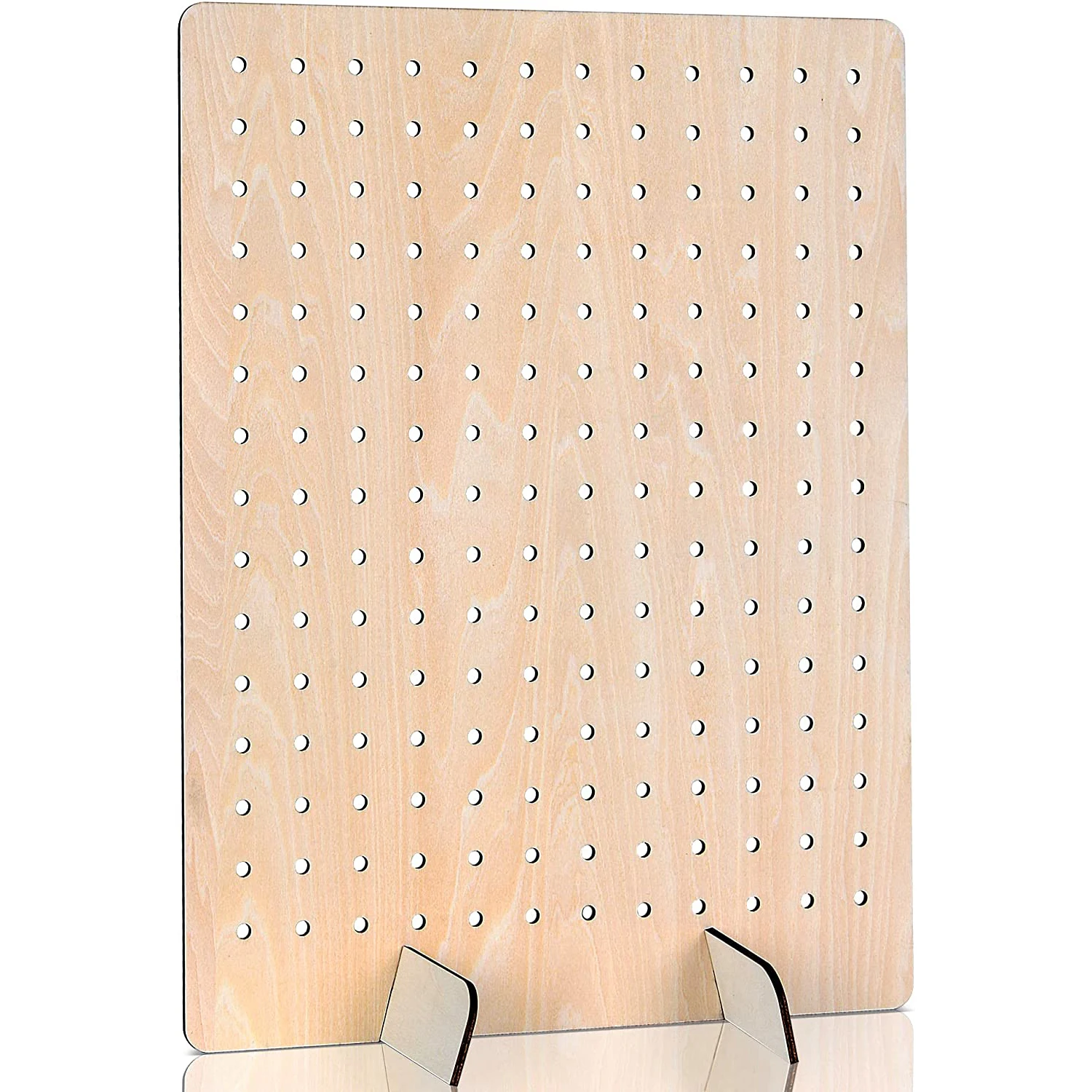 Necklace Holder Earrings head rope jewelry wooden pegboard display stand retail rack