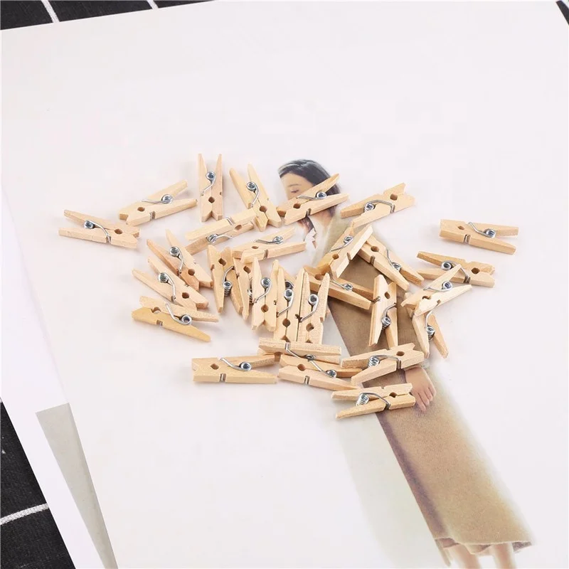 decorated mini wood clothespins