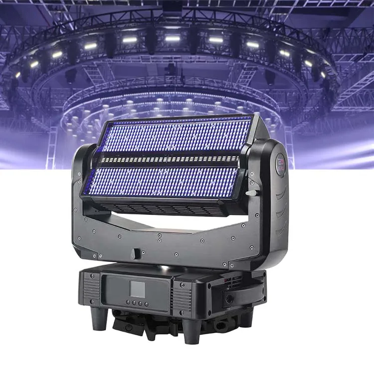 1200W RGB 3 in 1 LED Stage Strobe Light DMX512 LED Strobe Moving Head Light