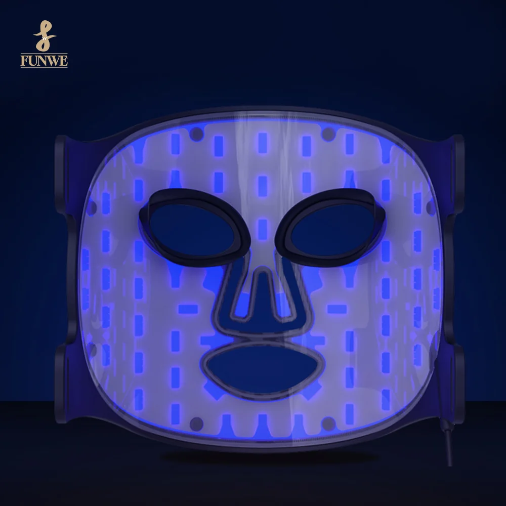 Customizable Fashion Beauty Care Tool Wireless Led Facial Light Therapy Mask Anti-Aging Silica Gel Led Facial Masks