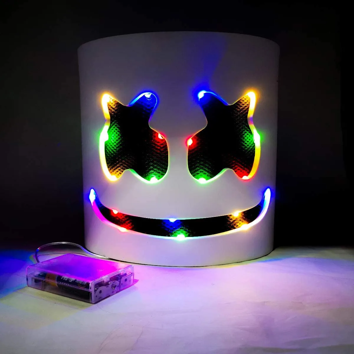 Halloween Party Cosplay Mask and Music Festival Full Head Masks Helmet Halloween LED Glow DJ Mask