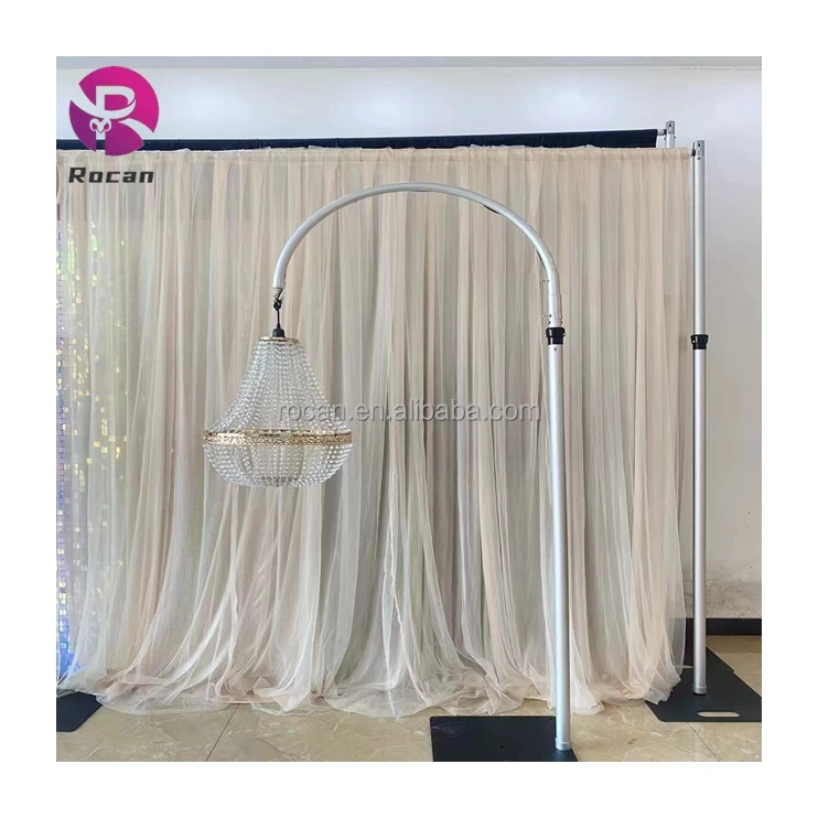 10ft Flower Wall Stand  Drape Stand Wedding Backdrop Cross bar Upright Pole Stand Adjustable Aluminum Pole
