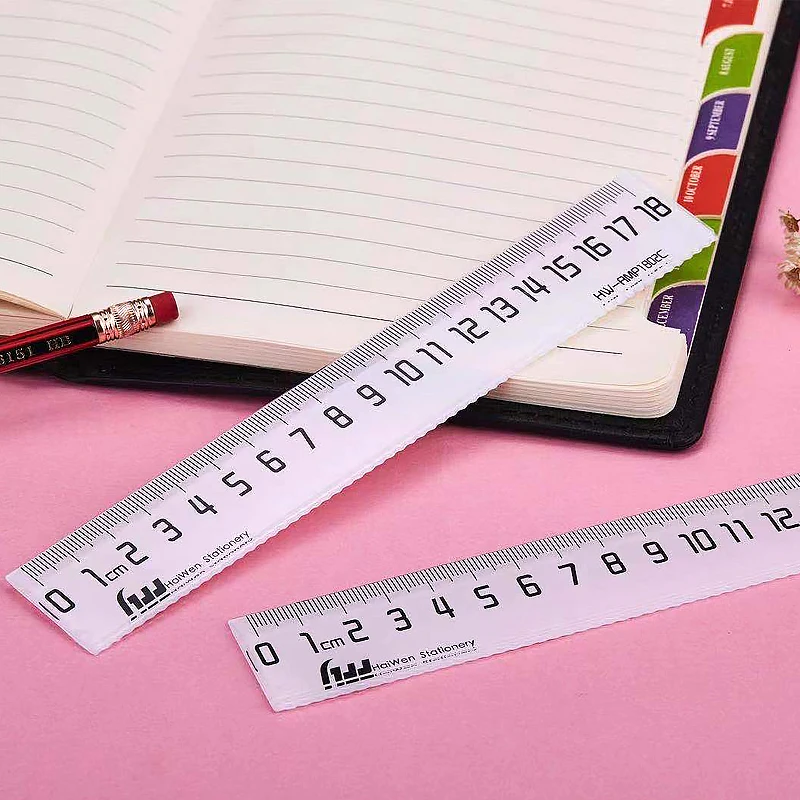 hot sale free sample good perfect quality plastic color printing ruler back to school student scale