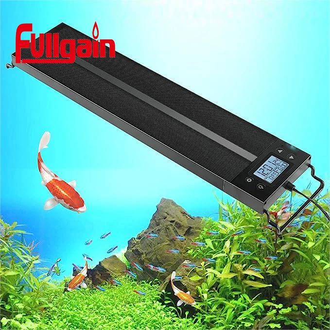 Fullgain 4 feet LCD freshwater aquarium fish light lamp Programmable aquarium light full spectrum led light for small aquarium