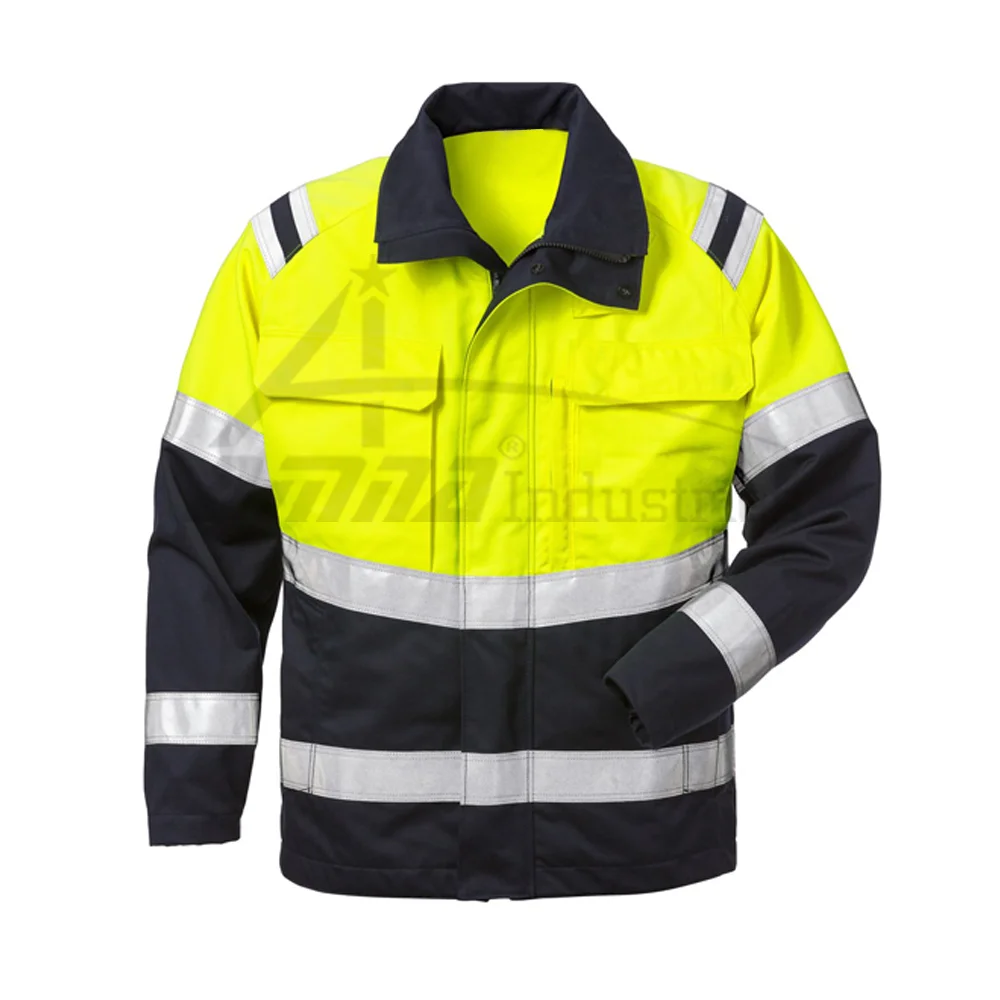 Men Work Wear Reflective Safety jacket Security Winter Jacket With Best Material