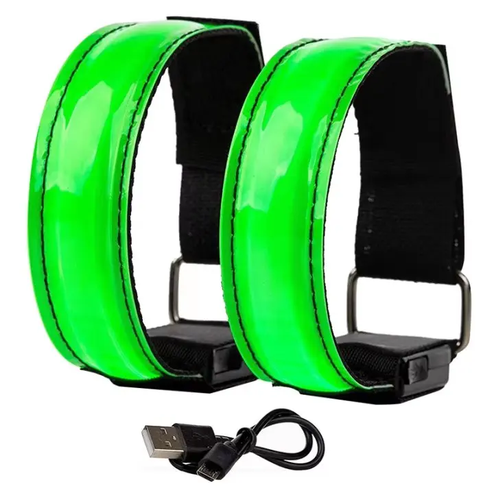 High Quality Adjustable Walking Camping Outdoors luminous wristband light armband led arm band