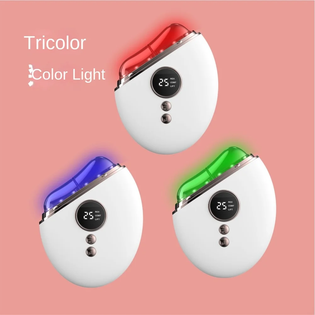 EMS Microcurrent Home Facial Massage Machine Anti Aging Slimming Enhancement Massager Hot compress Beauty Machine