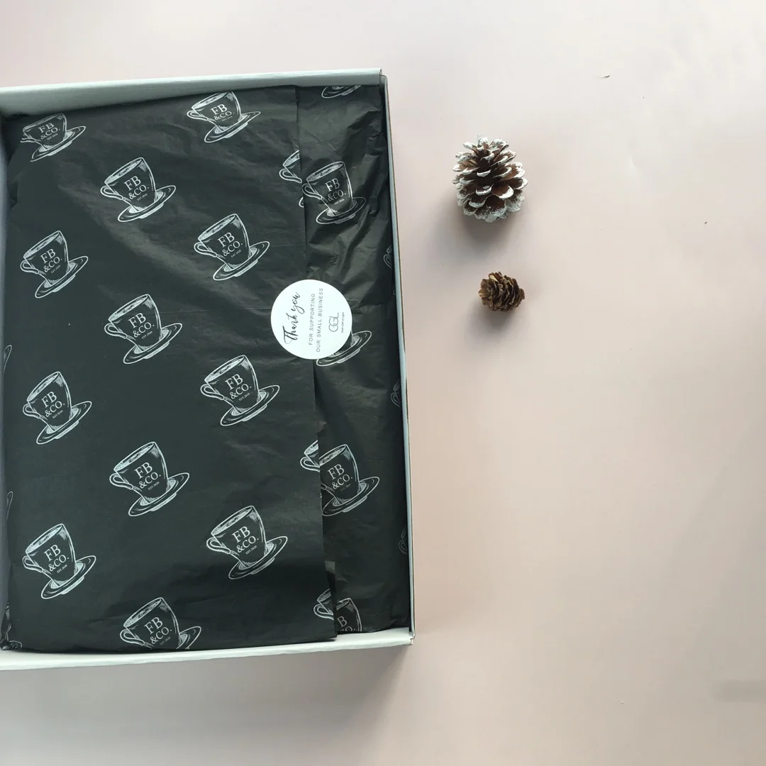 
high quality Wholesale cheap price 17gsm custom logo printing packing wholesale wrapper tissue paper with logo for garment 