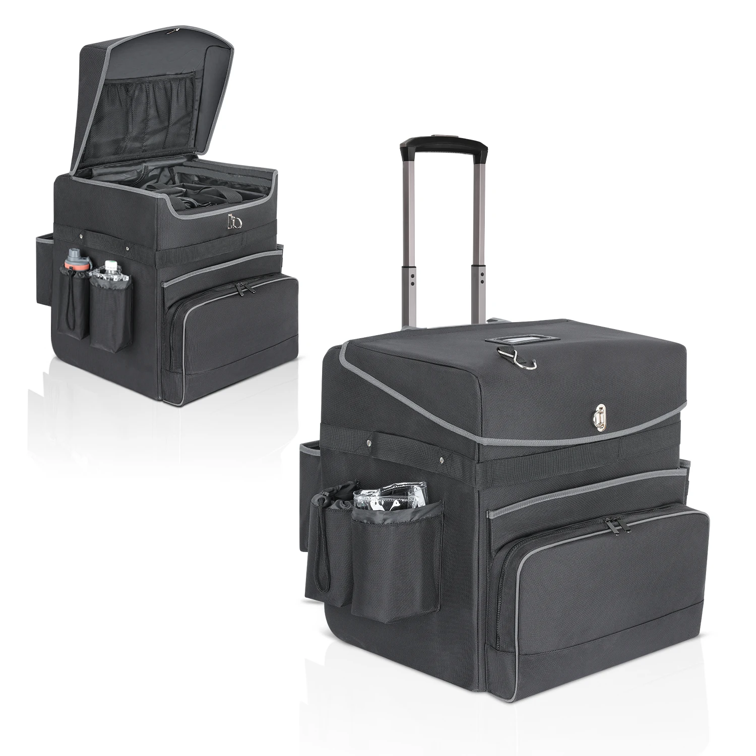 DSLR SLR Water-resistant and Shockproof Wheeled Photographer Camera Bag YCW 2-in-1 Rolling Camera Backpack Trolley Case