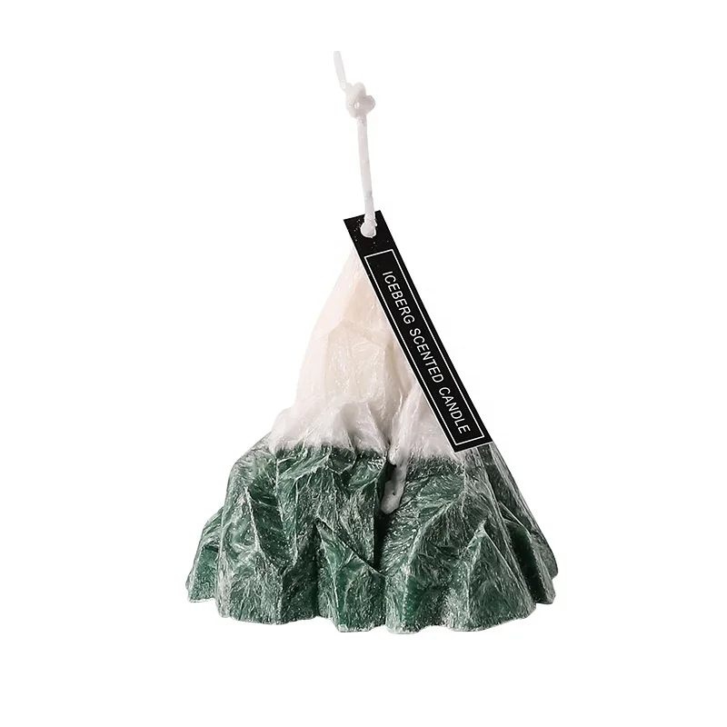 Best Sale Volcanic Shape Scented Candle Glass Jar Indoor Furnishings Ice Wax Nordic Creative