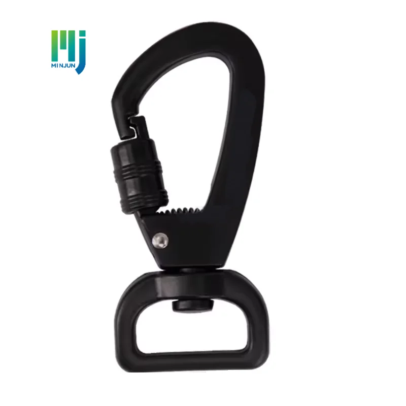 Cost Effective Zinc Alloy Dog Collar Swivel Snap Hook with Self-Locking Function Buckle Metal Carabiner for Pet Swivel Dog Leash